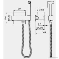 Гигиенический душ Panta PT819903CR