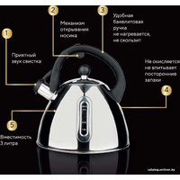 Чайник со свистком Rashel М-7193