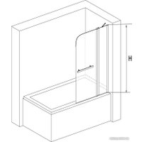 Стеклянная шторка для ванны RGW SC-12 03111210-11