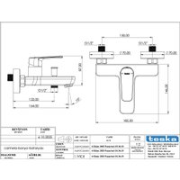 Смеситель Teska Carmela BB3008 (черный)
