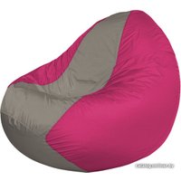 Кресло-мешок Flagman Classic К2.1-122 (фуксия/серый темный)