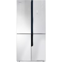 Четырёхдверный холодильник Ginzzu NFK-500 White glass