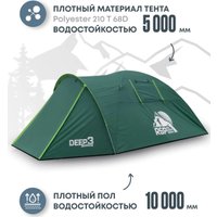 Треккинговая палатка RSP Outdoors Deep 3 (зеленый)
