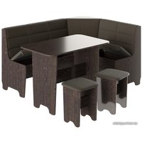 Обеденная группа Трия Техас исп. 2 (венге/кашемир коричневый)