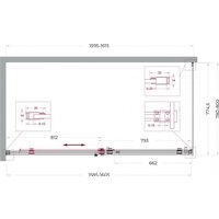 Душевой уголок BelBagno SOFT_CLOSE-2-AH-1-160/80-C-Cr