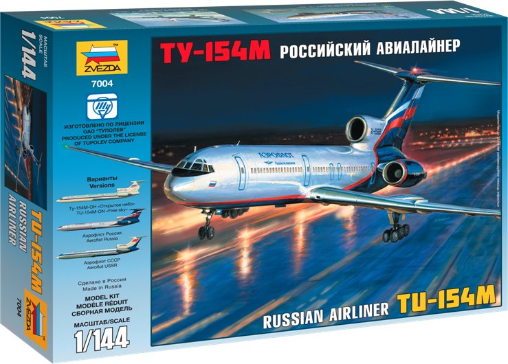 

Сборная модель Звезда Российский авиалайнер ТУ-154М