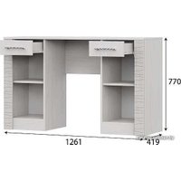 Туалетный столик без зеркала SV-Мебель Гамма 20 00-00105073 (ясень анкор светлый/сандал светлый)