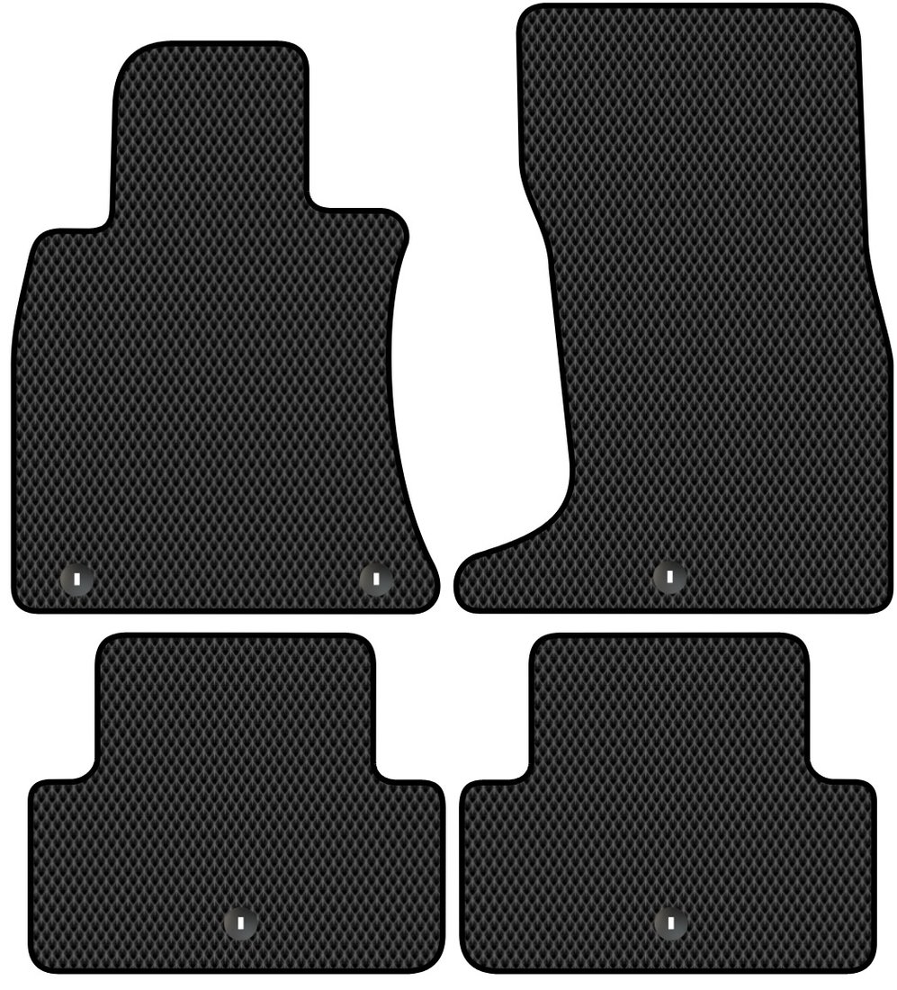 

Комплект ковриков для авто Alicosta Genesis G70 I (седан / IK) 2017 - Н.В. (черный, ромб)