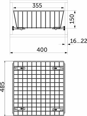 

Выкатные корзины Wiexpol Для белья 400 мм (белый)