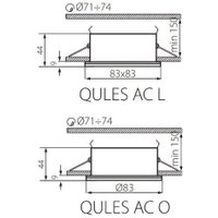 Точечный светильник Kanlux Qules ACL-W 26300