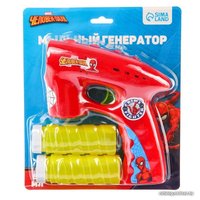 Пистолет для создания мыльных пузырей Sima-Land Человек-паук 7603417