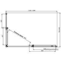 Душевой уголок Ambassador Queen 11011106R 120х80