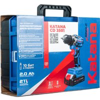 Дрель-шуруповерт Katana CD3501 (с 2-мя АКБ, кейс)
