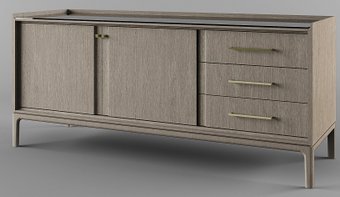 Тумба Молодечномебель Брюгге В3D2 ВМФ-1683 (капучино)