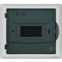 Бокс пластиковый Elektro-Plast Eco Box 1x6M, N/PE 2x 2x16+3x10mm2, дымчатая пласт. дверь, белый RAL9003, 240x270x106mm, IP40