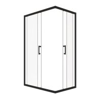 Душевой уголок Triton Фикс-Блэк 120х90 (без поддона)