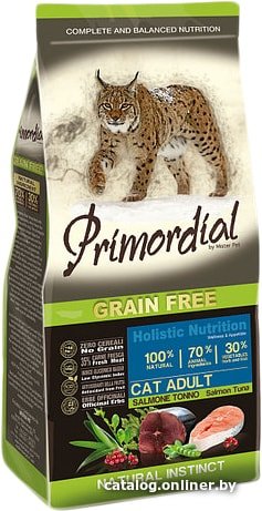 Сухой корм для кошек Primordial GF Adult Salmon & Tuna (с лососем и тунцом) 2 кг