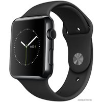 Умные часы Apple Watch Edition 42mm Space Black with Black Sport Band (MLC82)