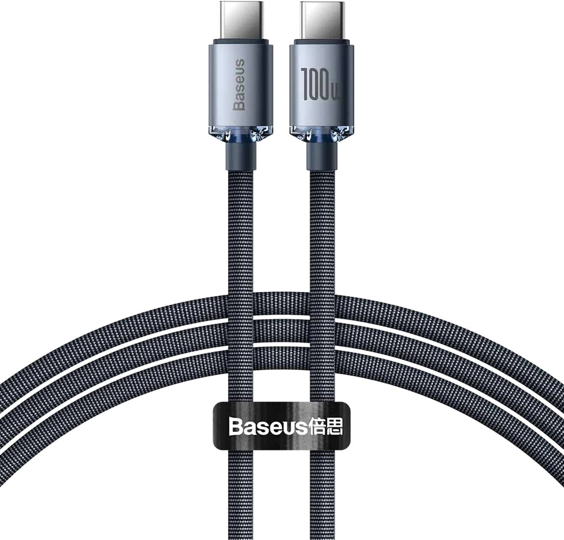 

Кабель Baseus CAJY000601 USB Type-C - USB Type-C (1.2 м, черный)