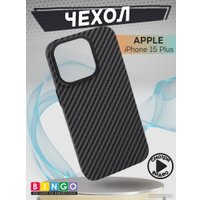 Чехол для телефона Bingo Carbon для APPLE iPhone 15 Plus (черный)