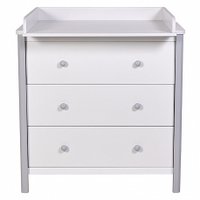 Детский комод Polini Kids Simple 3501 0002769.55 (белый/серый)