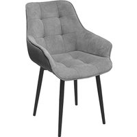 Стул Трия Шато конус Т2 (черный муар/велюр серый)