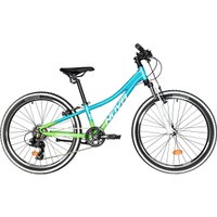 Велосипед Novatrack Katrina 7.V 24 р.10 2025 24AHV.KATRINA.10GBL5 (салатовый/голубой)