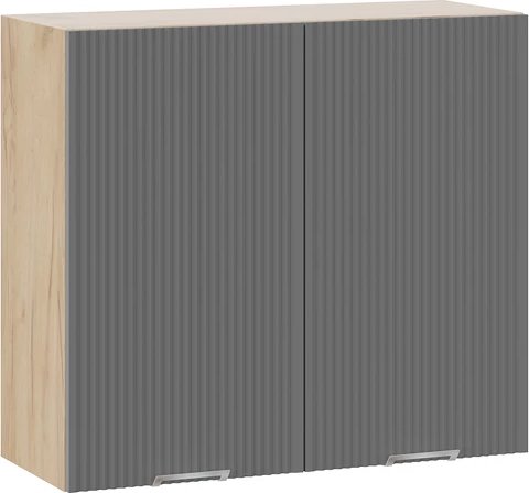 

Шкаф навесной Трия Кимберли 1ВВ8 с двумя дверьми (дуб крафт золотой/титан)