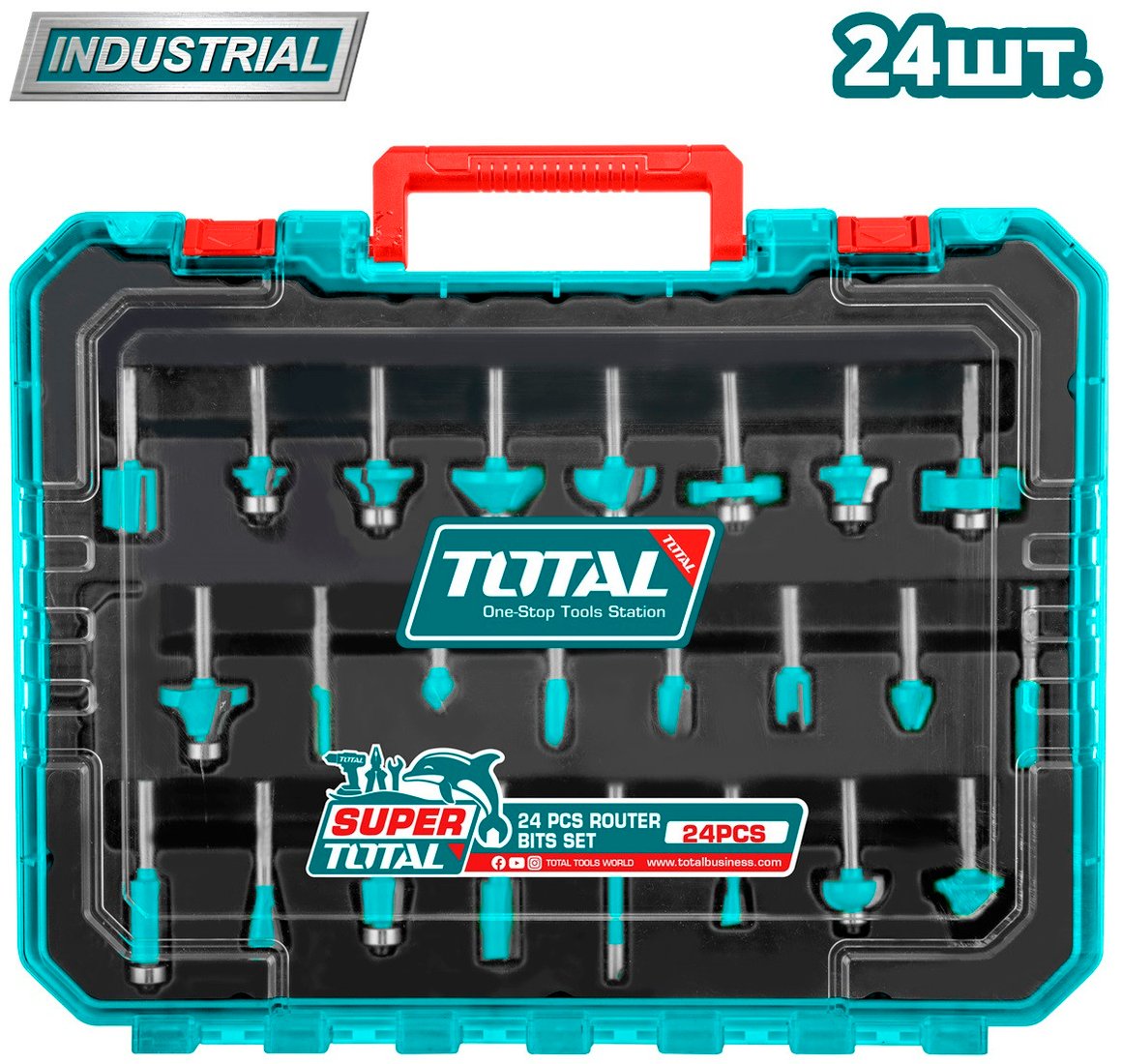 Набор фрез Total TACSR12408 (24 предмета)