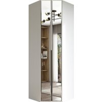 Шкаф-гармошка Евва Лайн ЛН-1U.930х820(2Z) Угловой (бодега белый)