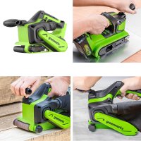 Ленточная шлифмашина Greenworks G24BS 3100607CUA (с 1-им АКБ)