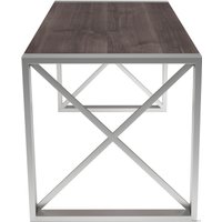 Кухонный стол Buro7 Лофт 150 (классика, дуб мореный/серебро)