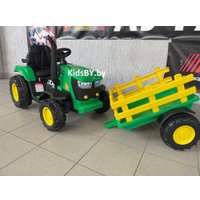 Электротрактор Baby Driver Трактор с прицепом R222 (зеленый)