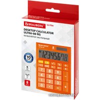 Бухгалтерский калькулятор BRAUBERG Ultra-08-RG 250511 (оранжевый) в Гродно
