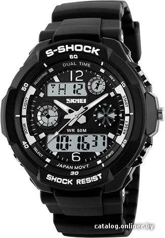 Наручные часы Skmei S-Shock 0931 (черный/белый)