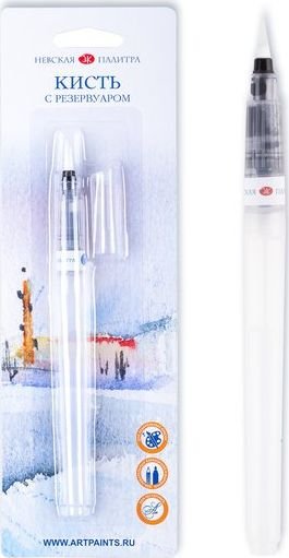 

Кисть с резервуаром для воды Невская палитра С резервуаром круглая №3 1571031203