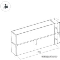 Трековый светильник Arlight MAG-FLAT-FOLD-45-S205-6W Warm3000 026985