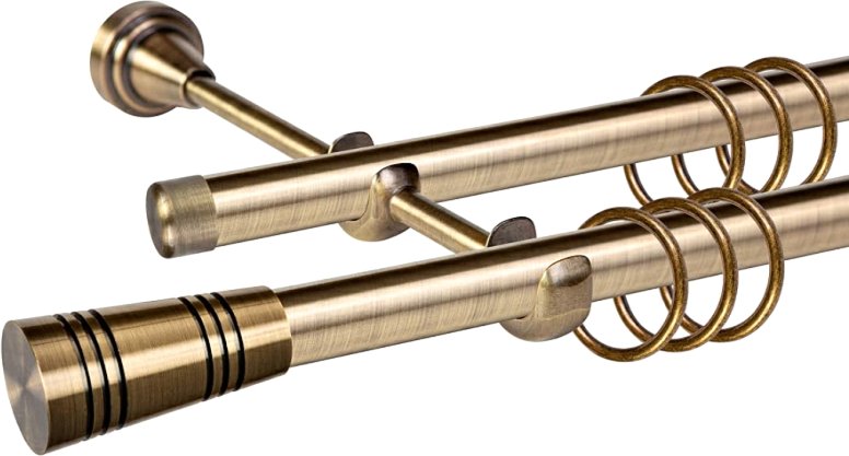 

Карниз для штор АС ФОРОС Grace D19Г/19Г + наконечники Савона (3м, антик)