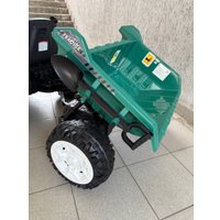 Электротрактор Baby Driver Трактор John Deere с эл. прицепом, лопатой R444 (зеленый)