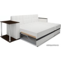 Угловой диван Мебель-АРС Атланта (экокожа белый) в Лиде