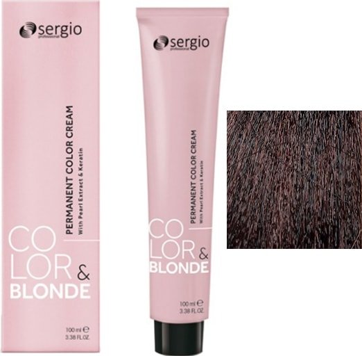

Крем-краска для волос Sergio Professional Color&Blonde 5.34 светло-коричневый золотисто-медный