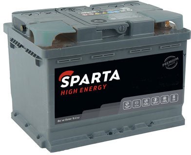 

Автомобильный аккумулятор Sparta High Energy 6СТ-50 Евро низкий (50 А·ч)