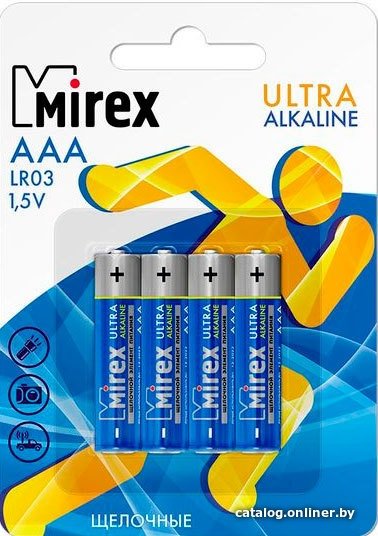 Батарейка Mirex Ultra Alkaline AAA 4 шт LR03-E4