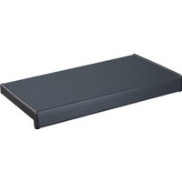 Подоконник ПДК A-Class ПВХ Антрацит Сатин с заглушкой 300x1000