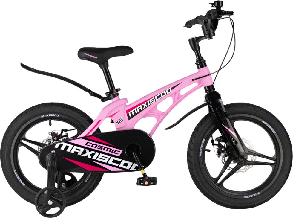 

Детский велосипед Maxiscoo Cosmic Deluxe 16 2024 (розовый матовый)