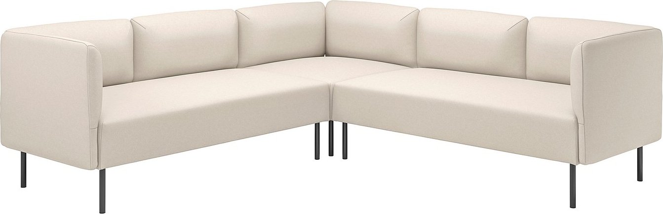 Модульный диван Ikea Lillehem Vissle бежевый/металлический s79536169