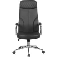 Офисное кресло SitUp Tucson chrome (PU black/black)