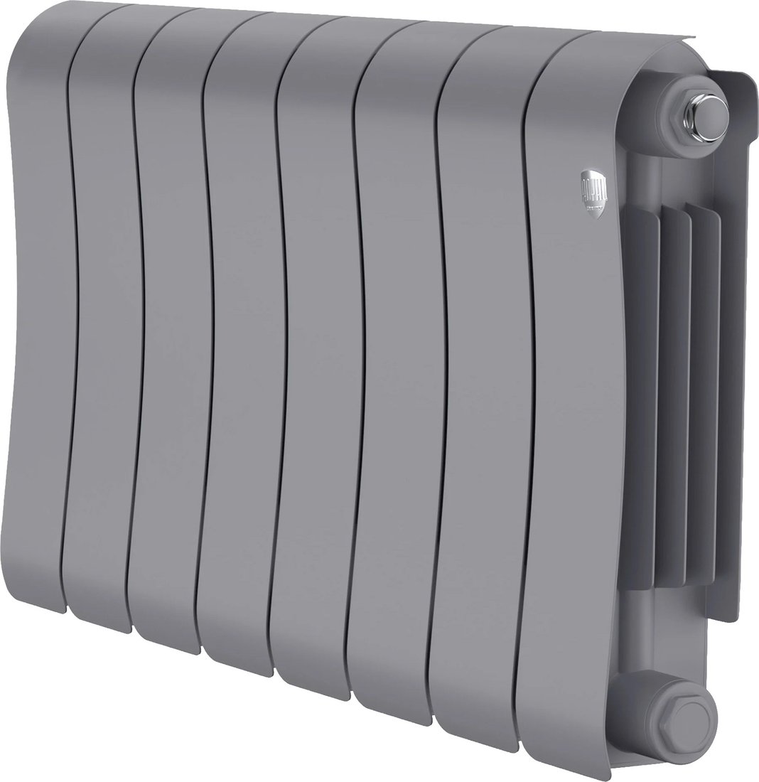 Биметаллический радиатор Royal Thermo Infinity 300 Silver Satin (8 секций)