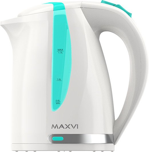 Электрический чайник Maxvi KE1701P (белый/зеленый)