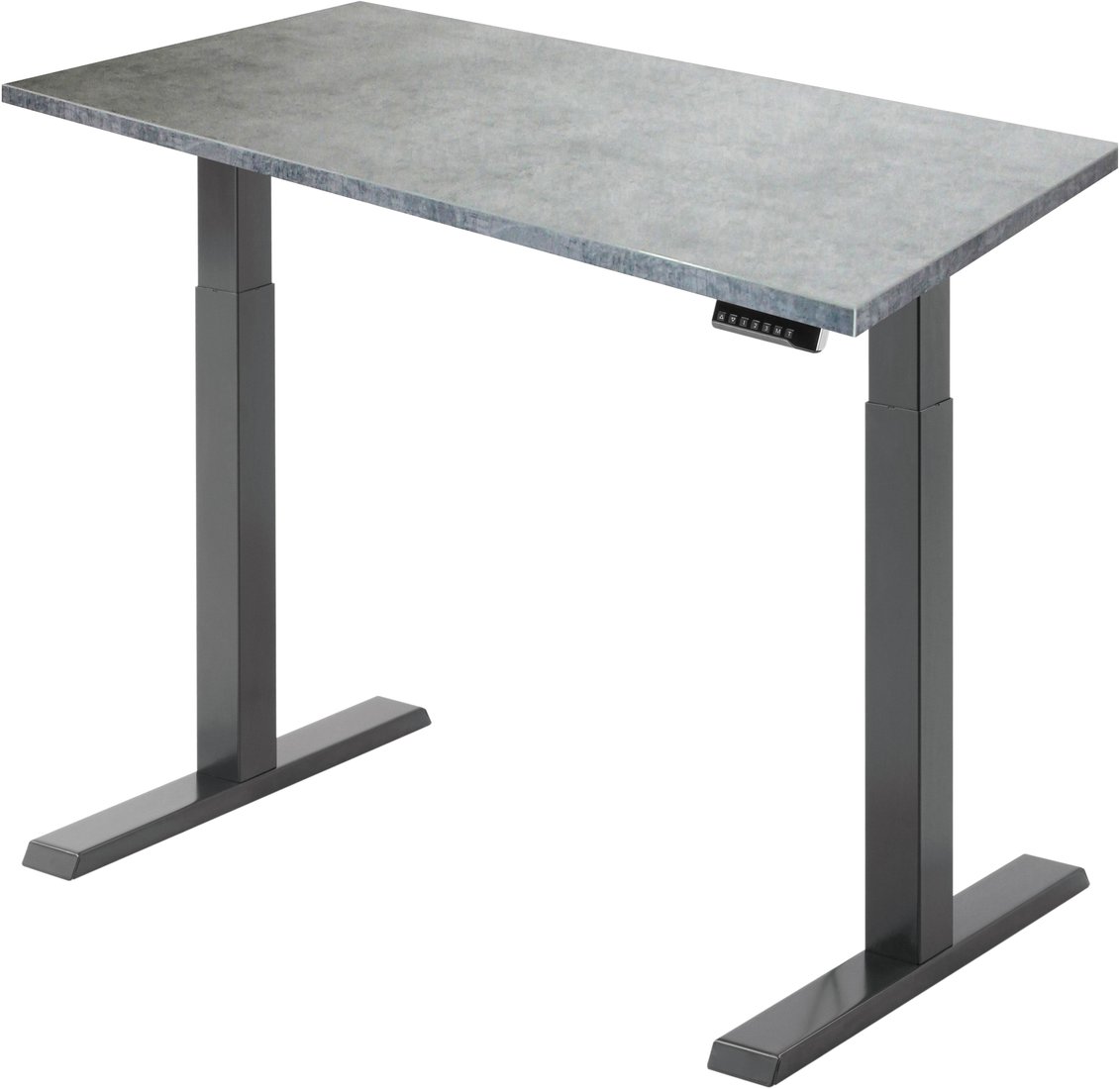 

Стол для работы стоя ErgoSmart Electric Desk Compact 1360x800x36 мм (бетон чикаго/черный)